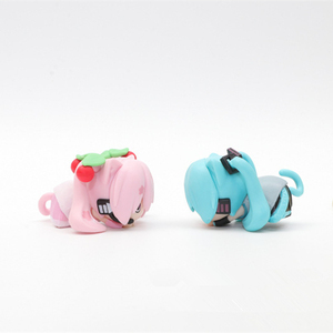 Figurine HESPER Mini <span class=keywords><strong>Sakura</strong></span> Snow Miku couchée, Figura PVC Anime, Jouets Gachapon en boîte surprise - Product Image 5