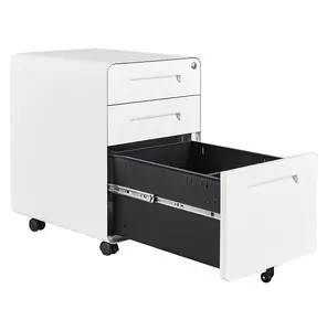Office equipment storage mobile file cabinet with wheels drawer cabinet for office