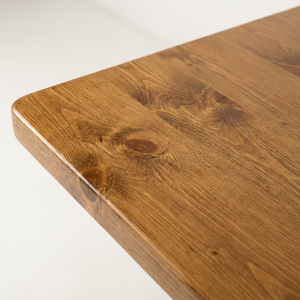 Table de salle à manger rustique pliable en pin massif à pieds en X pour événements, mariages, fêtes, location commerciale et banquets – Vente en gros - Product Image 5