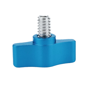 Vis à oreilles réglable en acier inoxydable 1/4-20 <span class=keywords><strong>x</strong></span> 1 pouce, bouton en aluminium, vis à oreilles filetée, vis de montage pour appareil photo - Product Image 5