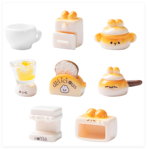 Artículos Pequeños para Decoración de Casas de Muñecas, Miniatura de Cocina, Taza, Banco de Cocina, Wok, Conejo, Cafetera - Product Image 1