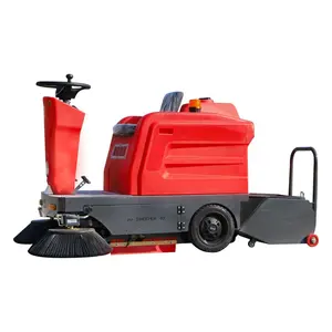 Electric outdoor leaf collecting machine Street ride on floor Sweeper Cleaning machine