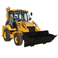 Chargeur rétrocaveuse 4x4 Retroexcavadora certifié CE de haute qualité, 2,5 tonnes avec moteur Euro 5 pour les applications agricoles et de construction