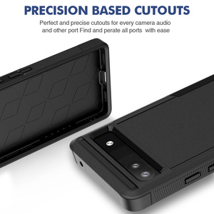 PC dur 2 en 1 TPU Soft Bumper Case for <span class=keywords><strong>Google</strong></span> <span class=keywords><strong>Pixel</strong></span> 6/6A/6 Pro Heavy Duty shock proof Armor Shell Case antidérapant anti-rayures - Product Image 3