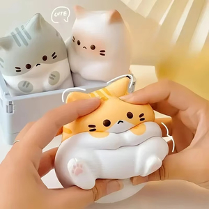 Adorable Cartoon <b>Cat</b> Squeeze Toys for Kids Adult Soft Pinch PU Slow Rebound Balls Pop Fidget Toys <b>Halloween</b> Christmas Gifts - Product Image 1