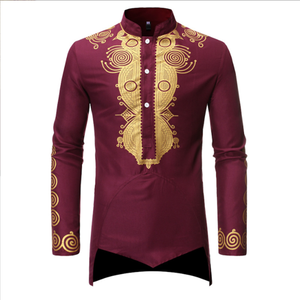 <span class=keywords><strong>Top</strong></span> <span class=keywords><strong>Coat</strong></span> da uomo con stampa in oro caldo a maniche lunghe da uomo - Product Image 3