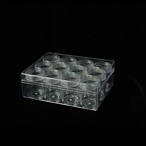 Boîte de <span class=keywords><strong>rangement</strong></span> spirale créative en <span class=keywords><strong>plastique</strong></span> transparente à 12 compartiments pour petits objets et bijoux, 20g, idéale pour le sous-conditionnement - Product Image 2