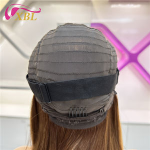 HD Dentelle Frontale Naturel Pérou Vierge Perruque de Cheveux Humains Courte Droite Bob avec des Cheveux de Bébé <span class=keywords><strong>Blond</strong></span> Miel pour les Femmes Noires - Product Image 6