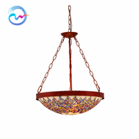 Lustre suspendu vintage en fer forgé de style arabe, réglable en hauteur, taille moyenne, ajouré, fait main, pour salle de bain