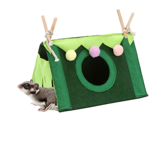 Accessoires pour animaux de compagnie pour rongeurs cochon d'inde Rat hérisson <span class=keywords><strong>Hamster</strong></span> maison cochon d'inde accessoires <span class=keywords><strong>Hamster</strong></span> coton maison petit Animal nid - Product Image 3