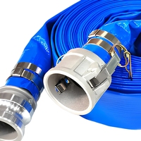 Tuyau plat en PVC, tuyau de refoulement plat, tube flexible d'alimentation en eau pour l'irrigation et le drainage