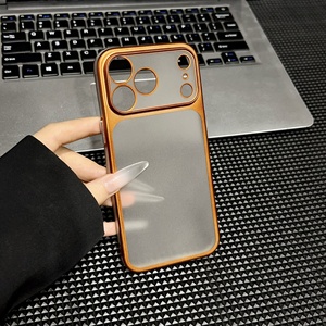Funda de Teléfono Transparente Mate de Lujo para iPhone 17 Pro Air 17 16 15 14 13 Pro Max Ultrafina con Protección Suave y Color Metálico - Product Image 5