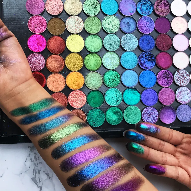 Pressed eyeshadow Multichrome duochrome shades 100 colors available