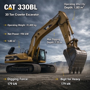 รถขุดมือสอง Cat 330BL สภาพดี ขาย รถขุดไฮดรอลิก Caterpillar แท้ 30 ตัน - Product Image 1