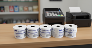 Carta Termica per Registratore di Cassa 80x80mm, Strato Singolo, Bianca, Forniture per Ufficio - Product Image 2