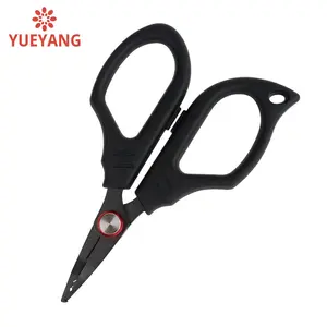 YUEYANG High Quality Thick Handle Stainless Steel Custom Logo Multi Functional Fishing Scissors Pliers