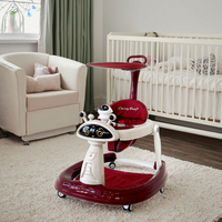 Déambulateur musical multifonctionnel OEM en gros pour bébé, anti-jambes en O, avec roues, pour apprendre à marcher et passer du position assis au position debout, pour enfants