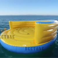 6 Fahrer Funning Summer Infla table Water Toy Ski Tube Aufblasbare Crazy UFO Towable Tube für Wassersport spiele