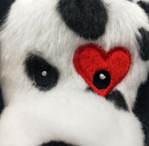 Al por mayor personalizado niños regalo OEM/ODM alta calidad lindo super suave peluche 8 pulgadas dálmata con corazón - Product Image 4