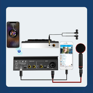 Professional Audio Interface Sound <b>Card</b> Mixer <b>Bluetooth</b> For Phone PC Live Streaming Recording Studio Microphone Set - Product Image 6