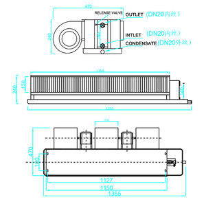 Horizontal oculta <span class=keywords><strong>de</strong></span> la bobina del ventilador <span class=keywords><strong>de</strong></span> agua <span class=keywords><strong>de</strong></span> la Unidad <span class=keywords><strong>de</strong></span> <span class=keywords><strong>12000</strong></span> <span class=keywords><strong>btu</strong></span> para <span class=keywords><strong>aire</strong></span> <span class=keywords><strong>acondicionado</strong></span> - Product Image 3