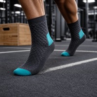 Chaussettes de sport athlétiques matelassées 3D gaufrées, entièrement en tissu éponge, pour la gym et l'entraînement – Conçues par une usine avec 20 ans d'expérience