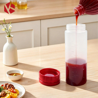 Bouteille souple graduée pour la distribution de sauces (ketchup, moutarde, vinaigrette, sirop) – Fournitures de restauration