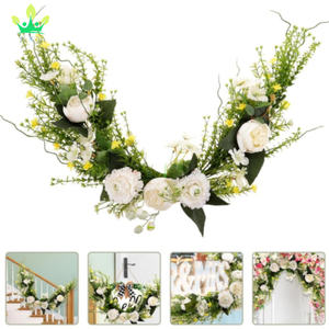 Flor Artificial Swag Colgante <span class=keywords><strong>de</strong></span> flor rústica para decoración <span class=keywords><strong>de</strong></span> puerta <span class=keywords><strong>de</strong></span> boda con peonía y <span class=keywords><strong>Aster</strong></span> para decoración <span class=keywords><strong>de</strong></span> hogar y eventos - Product Image 5