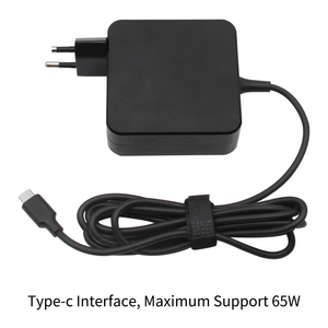 Lightweight Square 65W PD <b>USB</b>-<b>C</b> <b>Adapter</b> For ASUS, 5V 3A to 20V 3.25A Adjustable Voltage, Multi Region Wall Charger - Product Image 2