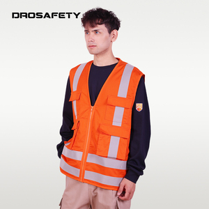 ملابس عمل احترافية على الطريق من Oem للتعدين سترة أمان مقاومة للحرائق في الغابات مع جيوب - Product Image 3