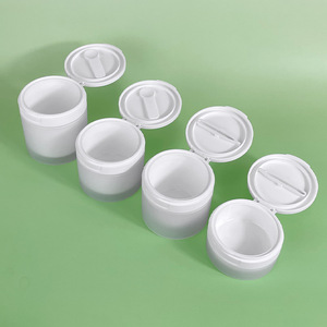 50g 100g 120G 150g Kem mực Pad bông bao bì lật nắp lọ nhựa nhiệt niêm phong lá nhíp cơ thể Lotion container - Product Image 3