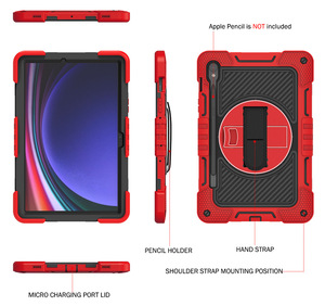 Béquille <span class=keywords><strong>Silicone</strong></span> PC Hybride Cas Bandoulière Shell pour Samsung Galaxy Tab <span class=keywords><strong>S10</strong></span> Lite X400/X406B 10.9 Pouces 2025 - Product Image 5