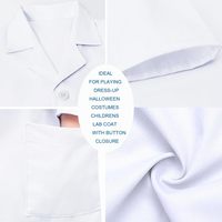 Blouse de laboratoire blanche pour chirurgien, médecin, scientifique, costume, logo personnalisé, respirante, blouse de laboratoire pour enfants