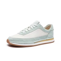 Baskets à lacets en cuir de vache véritable pour femme - Chaussures décontractées respirantes, confortables et durables de couleur unie pour le printemps