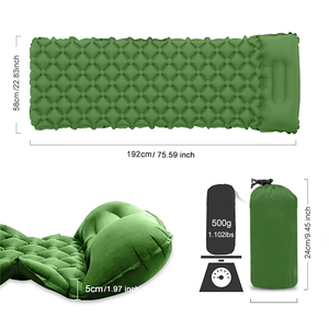 Rangement facile Tapis de <span class=keywords><strong>couchage</strong></span> à deux valves avec coussin d'air pliable à oreiller <span class=keywords><strong>intégré</strong></span> - Product Image 1