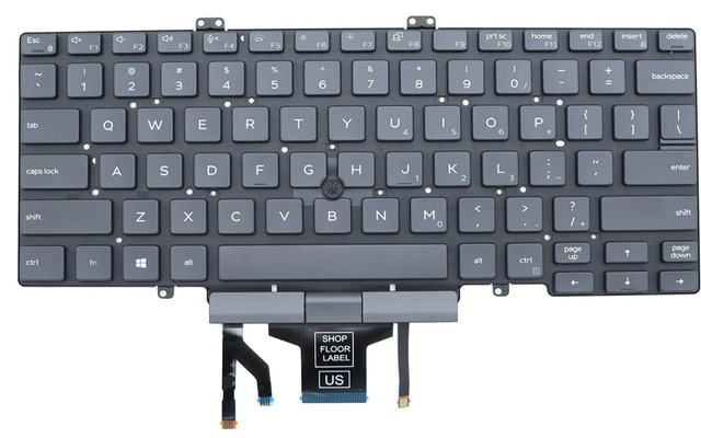 Laptop Keyboard for DELL Latitude 5400 5401 2019 Year 3J9FC 03J9FC Backlit with Pointer Without Frame US
