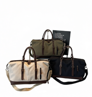 Sac de voyage classique en toile cirée pour homme, sérigraphié, en toile/polyester, pour le sport en plein air, sac de rangement à bandoulière, couleurs mélangées