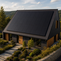 Modules photovoltaïques monocristallins MULOYAL M-465W-ABC-M-2S 465W de type N, efficacité 23,3 %, tout noir, 182 mm x 182 mm, 3,2 mm, boîtier de jonction IP68, PID