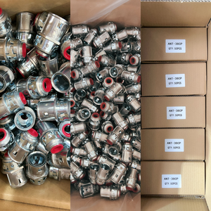 经 UL 认证的 3/8 英寸电缆连接器 镀锌压铸 AC MC 卡扣式快速安装电缆连接器，带绝缘喉管 Snap2It 连接器 - Product Image 5