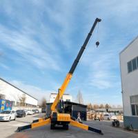 Mini grue araignée mobile à espace réduit certifiée CE avec flèche télescopique 1-8 tonnes Moteur Yanmar
