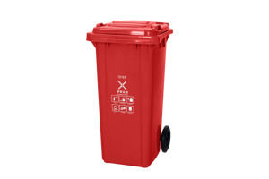 Poubelle extérieure en plastique de <span class=keywords><strong>120</strong></span> L avec pédale, écologique, BAIYUN AF07601 - Product Image 4