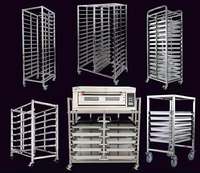 La vente de chariot à plateau de manutention/cuisson/séchage en acier inoxydable avec la taille de la couche peut être personnalisée