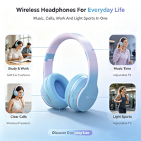 Casque Stéréo Sans Fil Pliable OEM ODM avec Affichage Numérique de la Batterie pour DJ et Sport