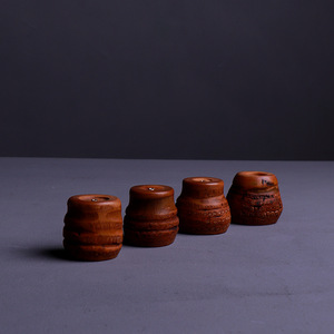 Handcrafted Bamboo Root Lid Holder For Teapot Purple Clay Kung Fu Tea Set Incense Base Zhejiang Made - Product Image 3