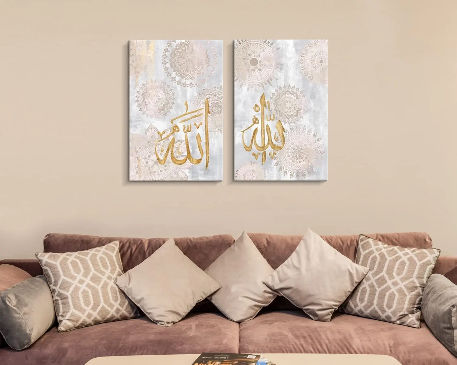 Islamitische Muur Decor Moderne Moslim Arabische Kalligrafie Canvas Muur Kunst Ingelijst Prints Home Office Schilderij Poster