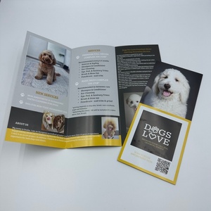 Creatieve ambachtelijke goedkope 255x180mm 200gsm zware moderne bedrijfspromotie korting huwelijksuitnodiging zakelijke papieren brochures - Product Image 2