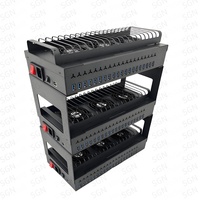 Kotak Kontrol Sinkronisasi Batch OTG Manajemen Peternakan iPhone Android Motherboard Seluler Terpadu 60 Port USB HUB Kabel