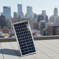Petit panneau solaire PERC 15W, module en silicium polycristallin à succès, couvercle avant en verre, charge de batterie 12V, OEM, garantie 1 an