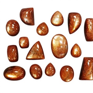 FAIJAN GEMS <b>TOP</b> Quality 100% Natural Sparkling Lolite Sunstone Bulk <b>Rainbow</b> Flakes Opal Crystal Pear-Shaped Gemstone Cabochon - Product Image 1