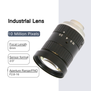 Professional 10MP <strong>Manual</strong> Fixed Focus C-Mount Lens, 16mm 2/3" F2.0 Industrial Machine Vision For Industrial Automation - Product Image 1